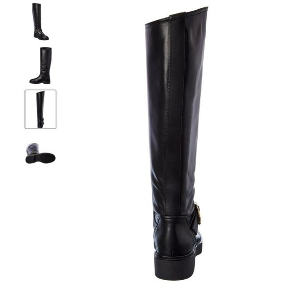 NWT Stuart Weitzman Luxering Leather Knee-High Riding Boot 7.5 (fit like 8/8.5) - Picture 3 of 5